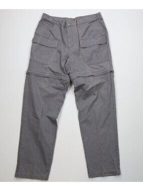 Vintage 90s REI Mens 36x33 Faded Convertible Canvas Trekking Cargo Pants Shorts